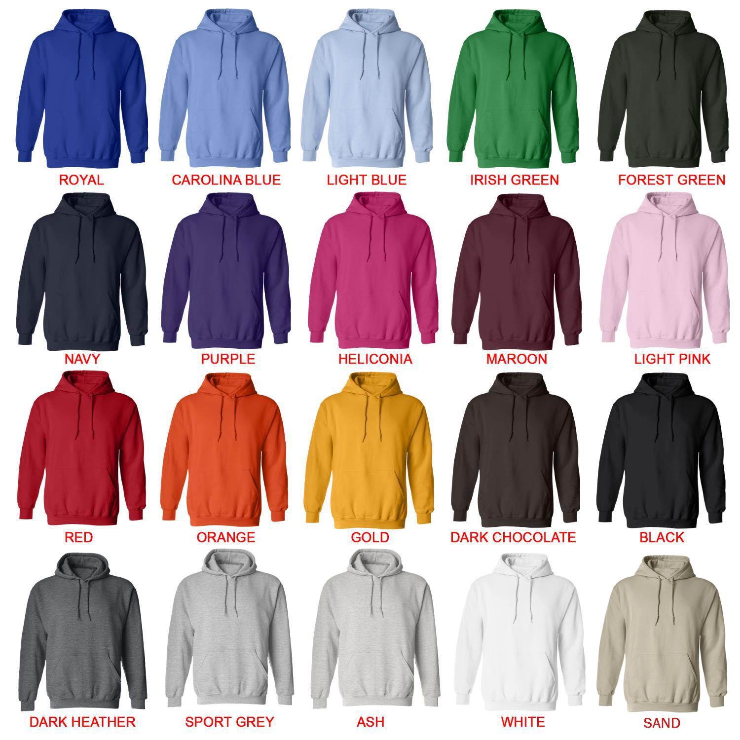 hoodie color chart - Bad Friends Shop