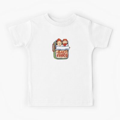 Bad Friends Comedy Podcast Fish Tin Illustration Design Kids T-shirt