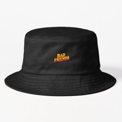 Bad Friends Logo Text Bucket Hat
