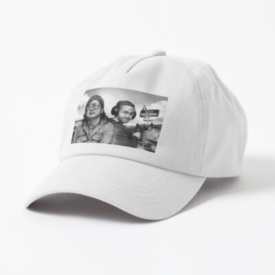 Bad Friends Podcast Black And White Cap