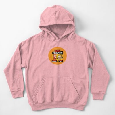 Bad Friends Funny Face Kids Hoodie