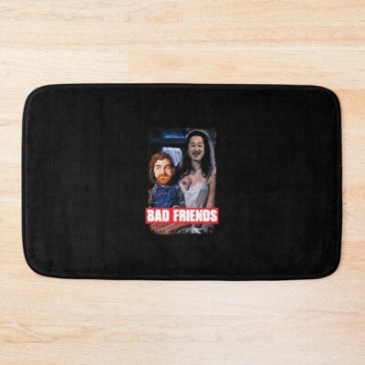 Bad Friends Andrew Santino & Bobby Lee Bath Mat
