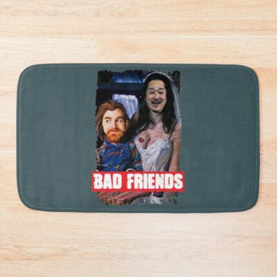 Bad Friends Funny Bath Mat