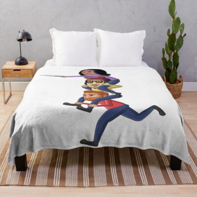 Bad Friends Rudy Bobby Santino Throw Blanket