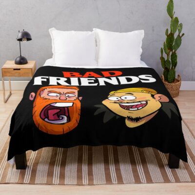 Bad Friends For Fans Throw Blanket