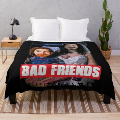 Bad Friends Andrew Santino & Bobby Lee Throw Blanket