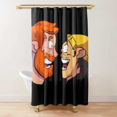 Andrew Santino & Bobby Lee Bad Friends Shower Curtain