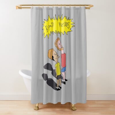 Bad Friends Andrew Santino And Bobby Lee Shower Curtain
