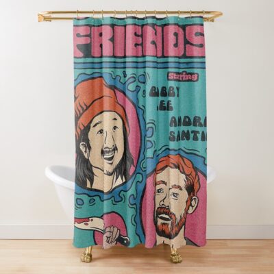 Santino & Bobby Bad Friends Shower Curtain