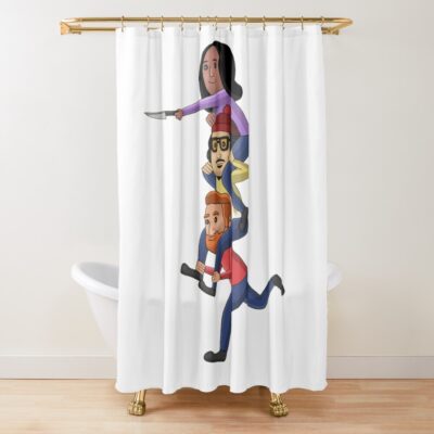 Bad Friends Rudy Bobby Santino Shower Curtain