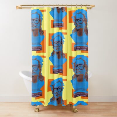 Colorful Bobby Lee Socrates Shower Curtain