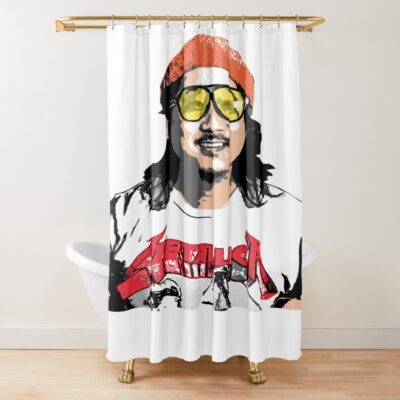 Animated Bobby Lee _tiger Belly Shower Curtain