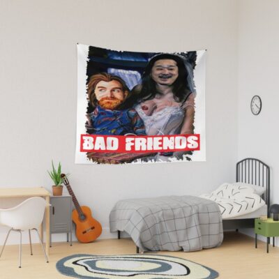 Santino & Bobby Lee Bad Friends Tapestry