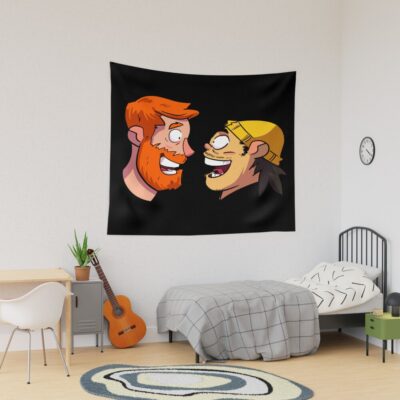 Andrew Santino & Bobby Lee Bad Friends Tapestry