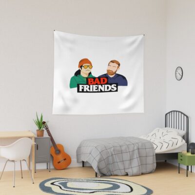 Bad Friends Comedy Meme Tapestry