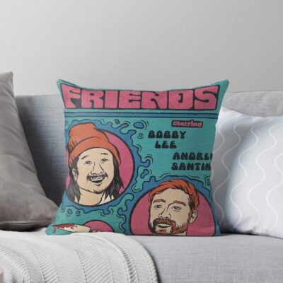 Santino & Bobby Bad Friends Throw Pillow