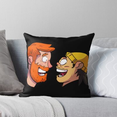 Andrew Santino & Bobby Lee Bad Friends Throw Pillow