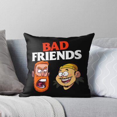 Bad Friends For Fans Throw Pillow
