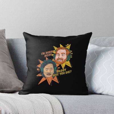 Bad Friends Santino & Bobby Face Throw Pillow