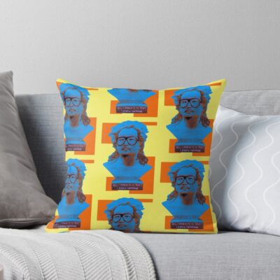 Colorful Bobby Lee Socrates Throw Pillow